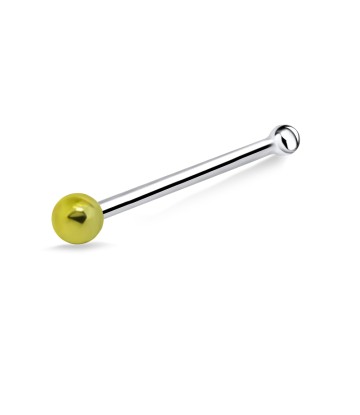 1.8 mm. Golden Ball Bone Nose Stud NSKD-844 